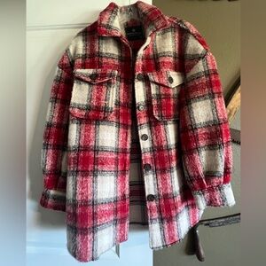 Bagatelle Women's Red and Burgundy Jacket